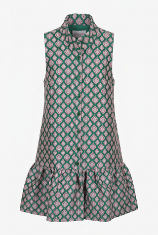 High Neck Trim Dress