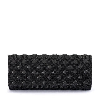 Bridget Crystal Clutch - Black