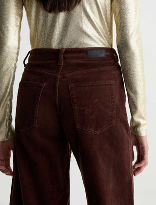 Saige Wide Leg Corduroy - Wood Brown
