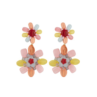 Hermana Earrings - Pink Multi