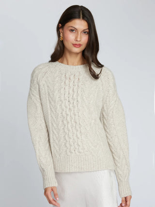 Fisherman Cable Crew w/ Pleat Slv