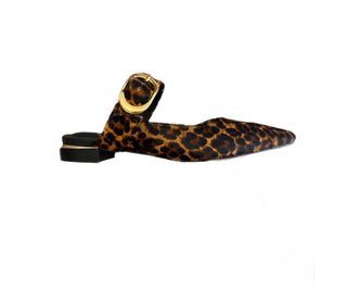 Sloane Flat - Leopard Hair Calf