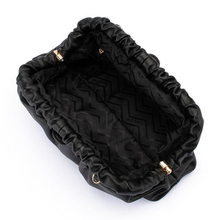 Nix Gathered Soft Clutch - Black