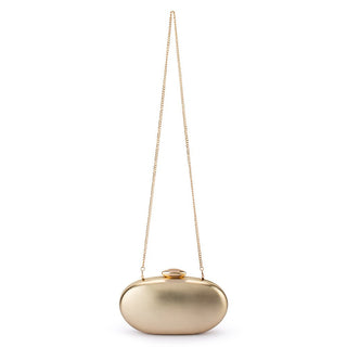 Yuzu Oval Clutch - Gold