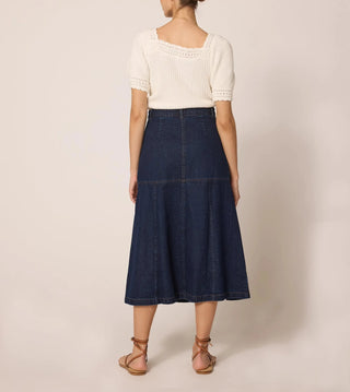 Josie Midi Skirt - Dark Denim