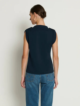 Mikka Buttoned Shoulder Tank