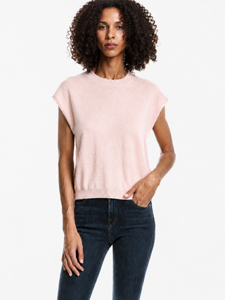 Tacha Tank - Merino 30% Cashmere - Blushing Bride