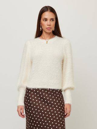 Lia Shirred Sleeve Sweater