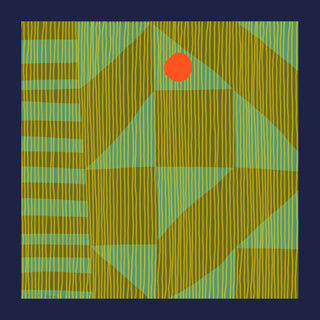Rising Sun Geometric Scarf