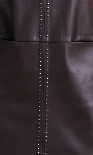 Damian Mini Dress - Chocolate