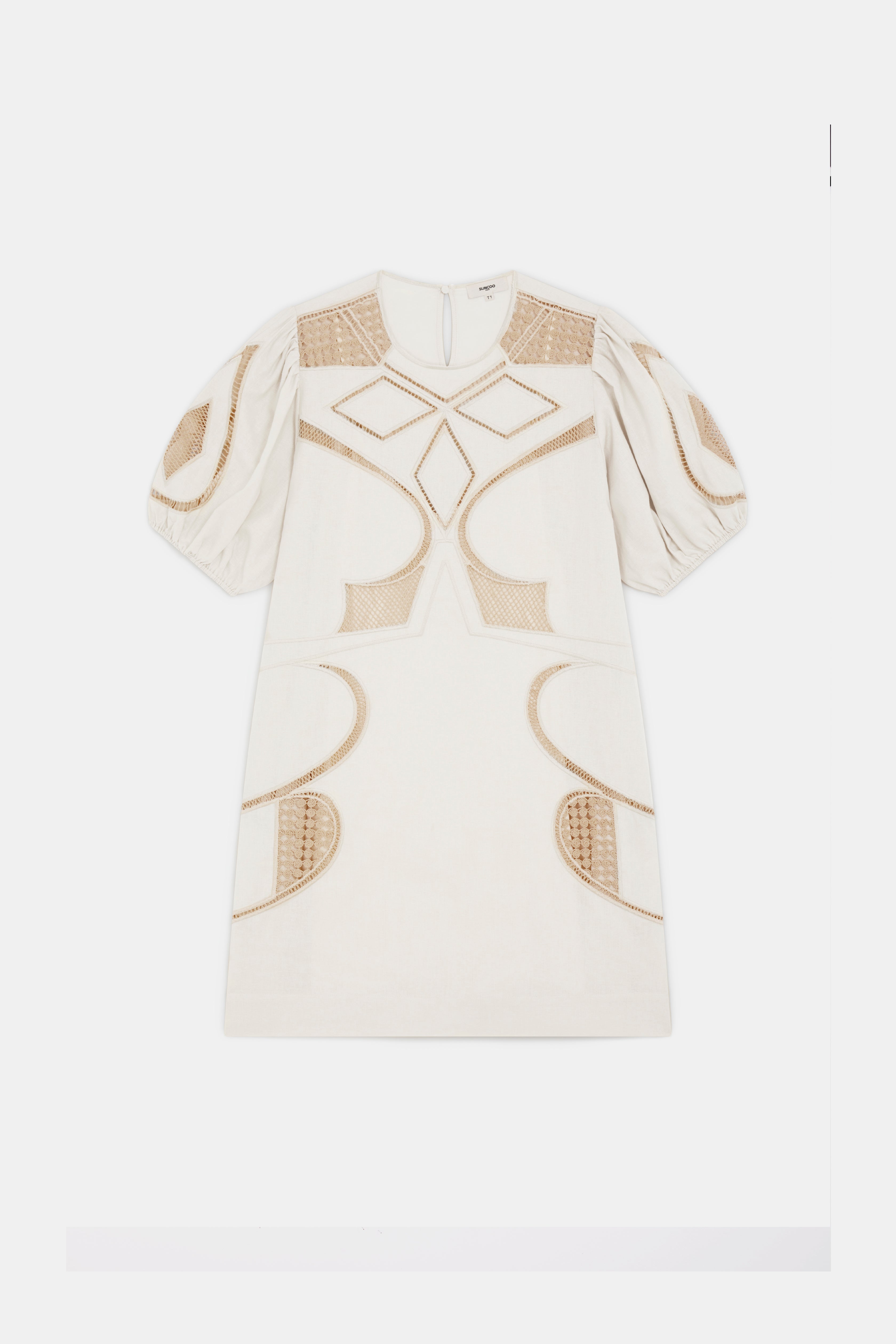 clea mini dress Clea Clea- Fia Crepe Mini Dress- Parchment