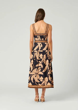 Kora Dress - Navy/Khaki