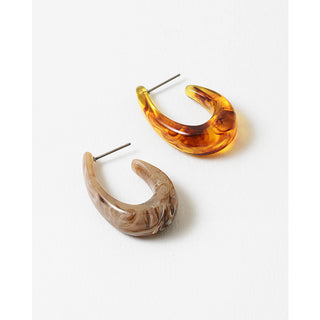 Marbled Resin Hoops