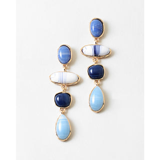 Colorblock Drop Earrings
