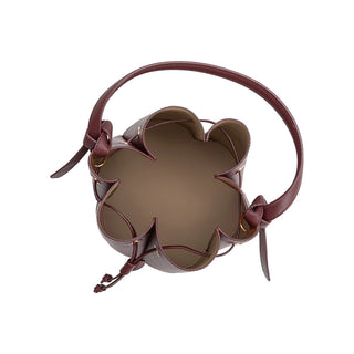 Laguna Vegan Leather Top Handle - Burgundy - Burgundy
