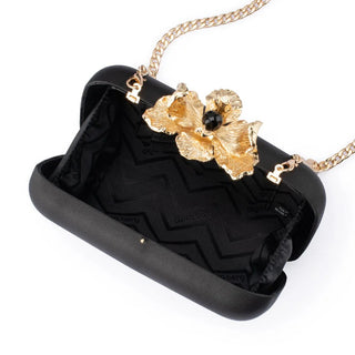 Adele Orchid Lock Clutch