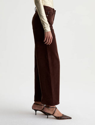 Saige Wide Leg Corduroy - Wood Brown