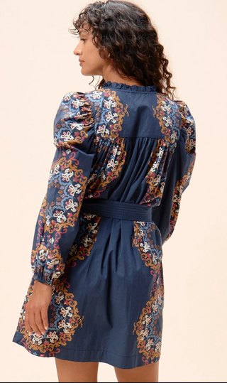 Ivana Mini Dress - Venezia Blue
