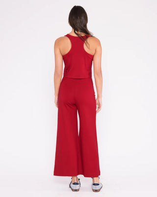 Ponte Knit Tank Top - Red