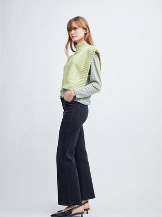 Rooney Open Side Sweater Vest - Lemon Grass