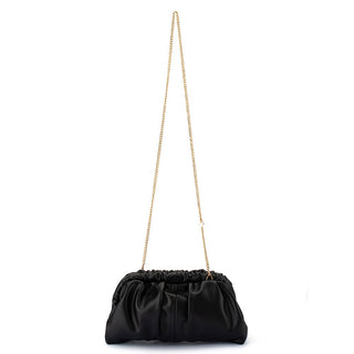 Nix Gathered Soft Clutch - Black