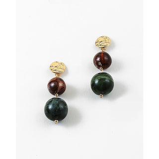 Forest Beaded Drop Earrings